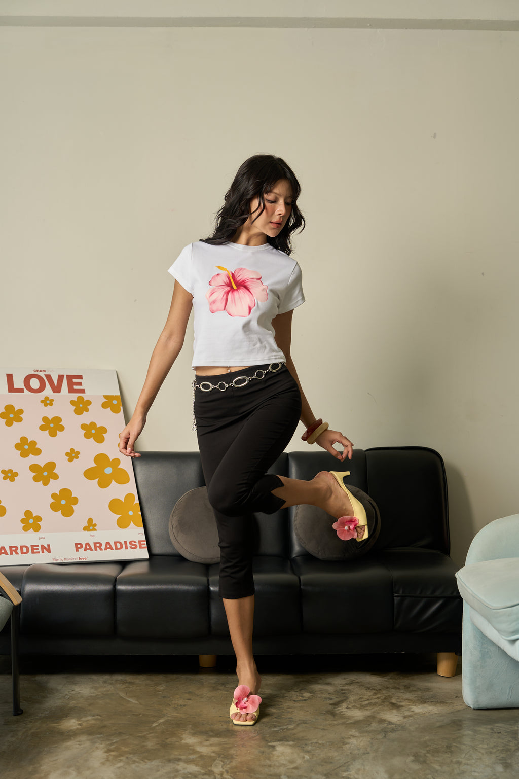 BabyTee | “BABY TEE SHOE FLOWER"