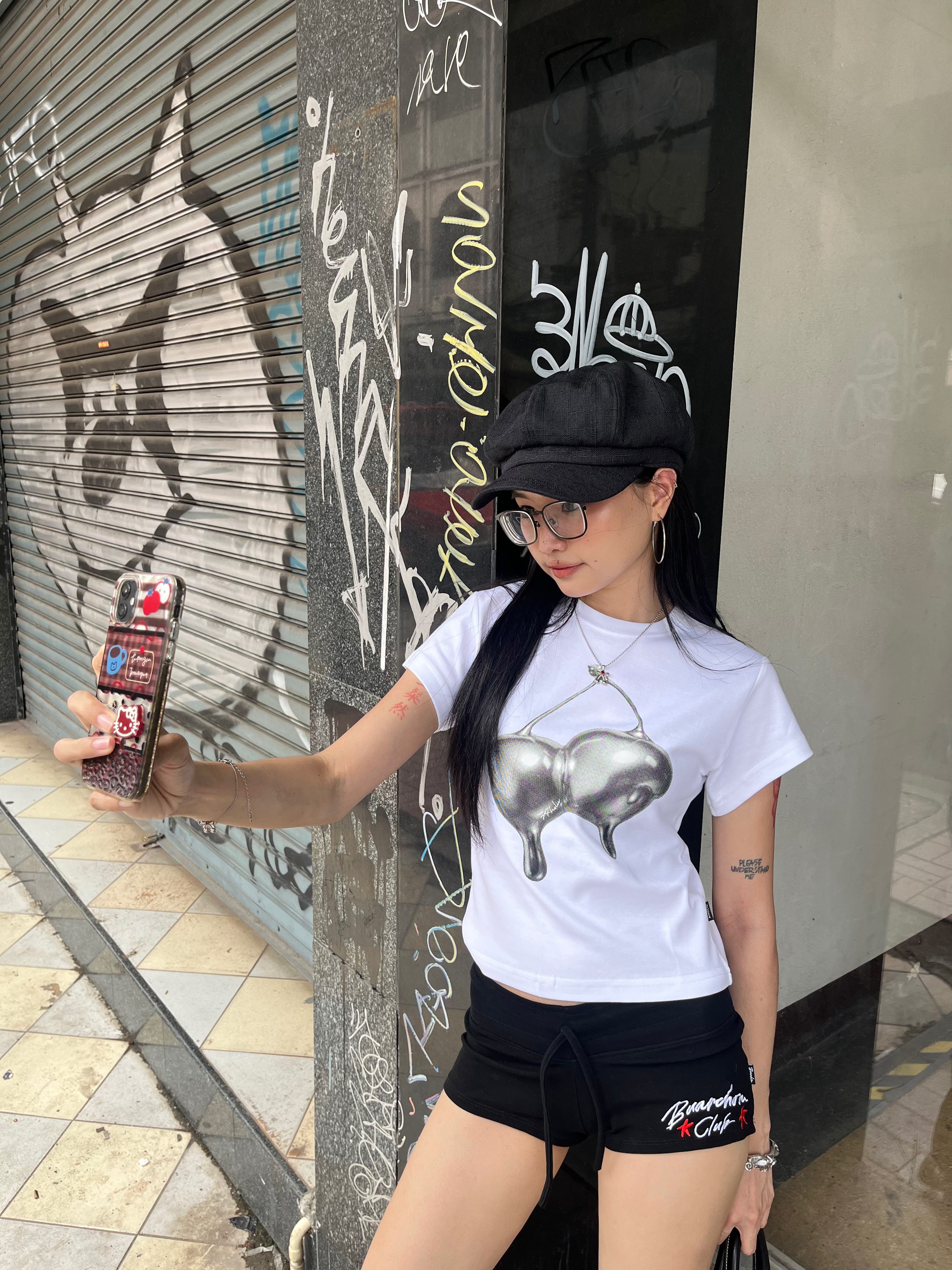 BabyTee | “BABY TEE SILVER CHERRY VER.2"