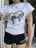 BabyTee | “BABY TEE SILVER CHERRY VER.2"
