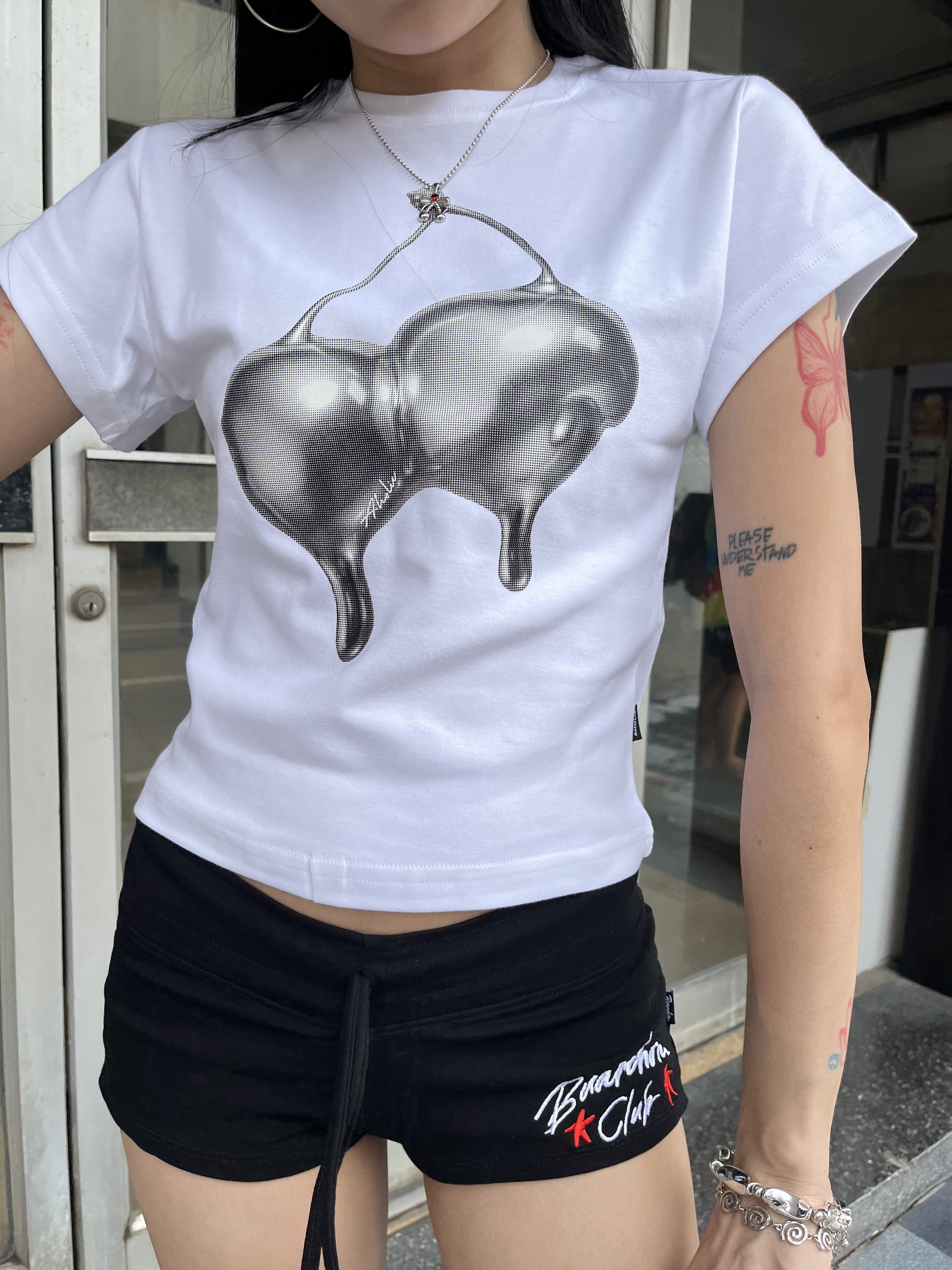 BabyTee | “BABY TEE SILVER CHERRY VER.2"