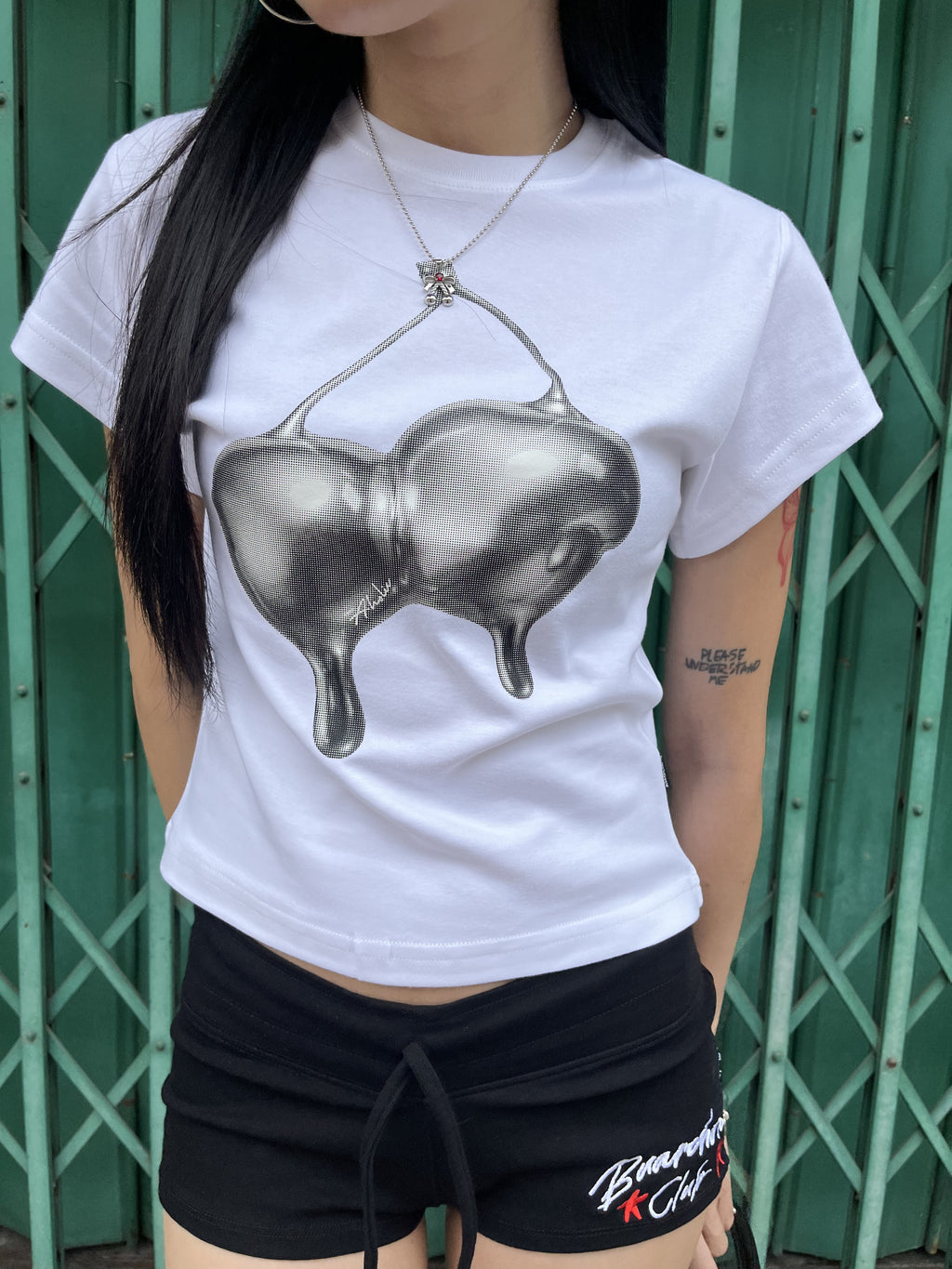 BabyTee | “BABY TEE SILVER CHERRY VER.2"