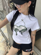 BabyTee | “BABY TEE SILVER CHERRY VER.2"